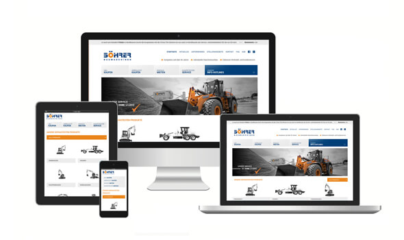 Boehrer-Baumaschinen-Website